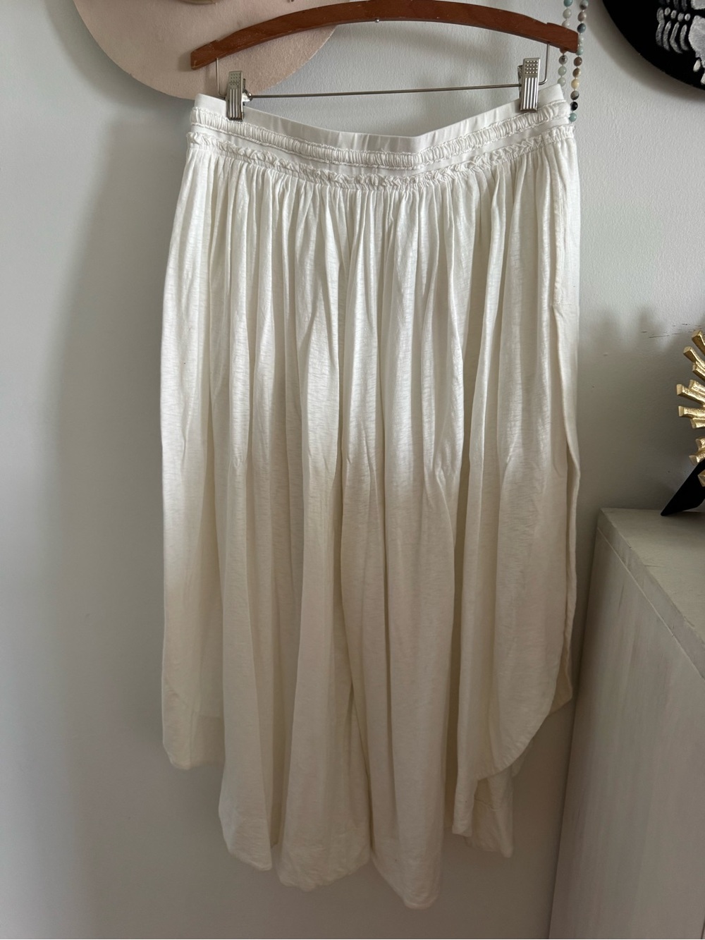 Free People free-est Quentin Wide Leg Flowy Pants in Ivory Coast - Picture 7 of 7